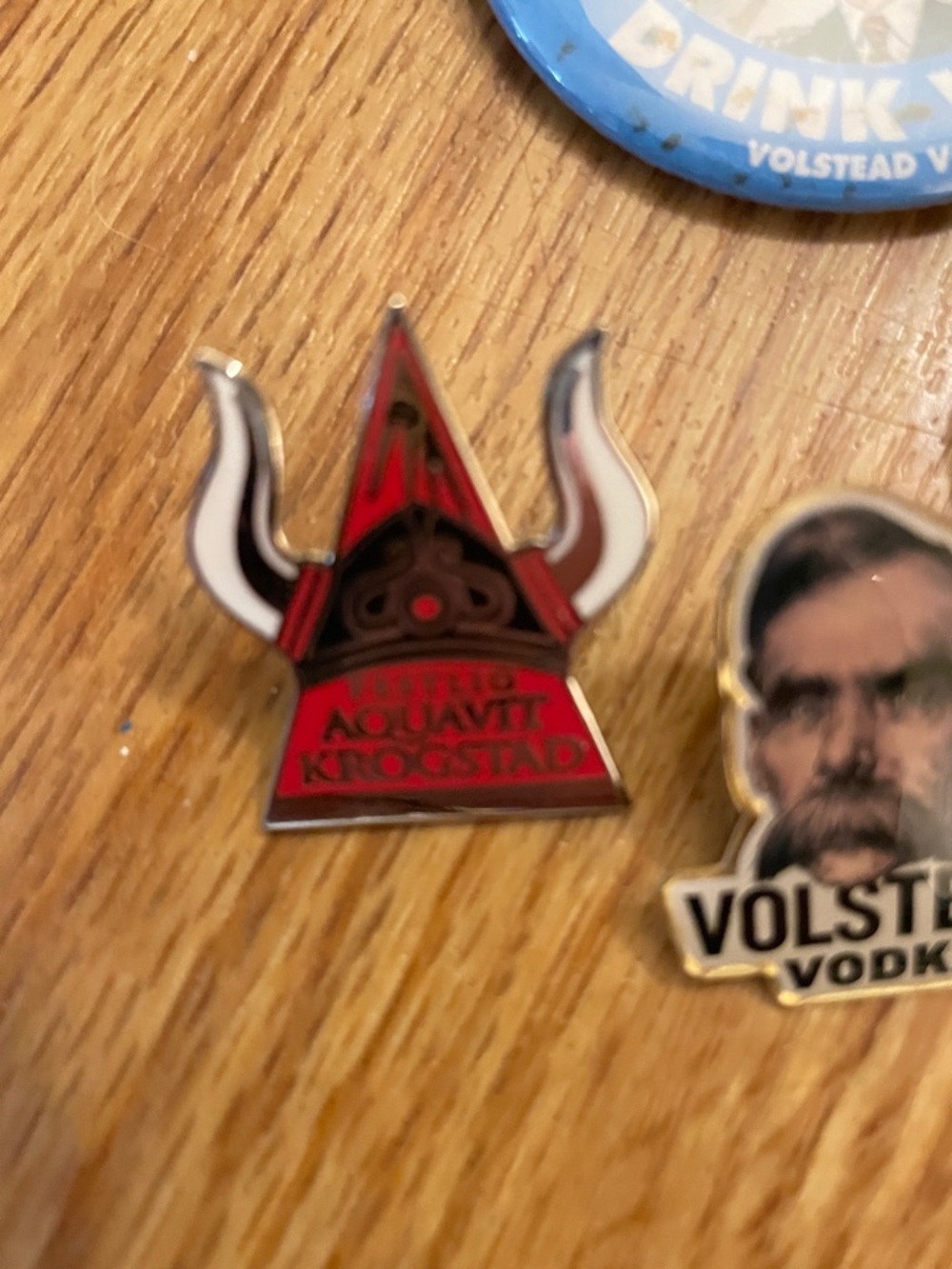 Vintage style Volstad/Krogstad Promotional Pin Set m - Picture 3 of 4